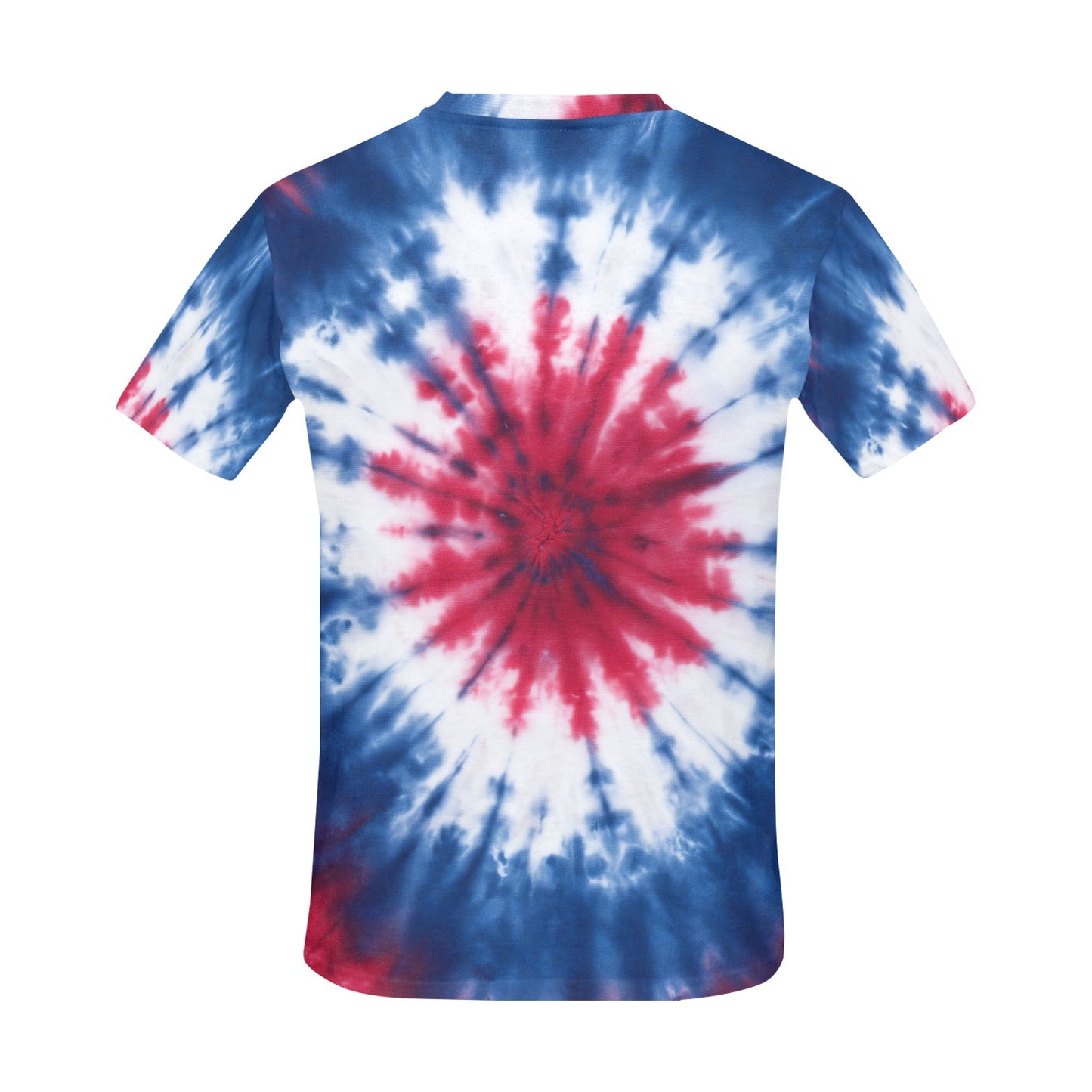 Red White Blue Tie Dye Tshirt, Designer Graphic Aesthetic Lightweight Summer Crewneck Men Male Women Tee Top Short Sleeve Shirt
