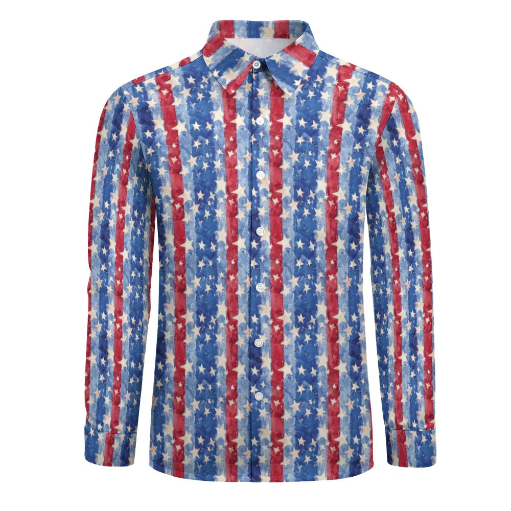 american flag long sleeve dress shirt Amazon.com: DIFICIL SLOG Men's American Flag Embroidered Snap Button Down Shirts Western Cowboy Patriotic Regular Fit Long Sleeve Shirt : Clothing, Shoes & Jewelry