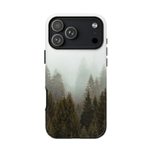 Pine Trees Forest Iphone 17 16 15 14 13 12 Pro Case, Fog  Cute Tough Hard Cases 11 8 Plus X XR XS Max Galaxy S26 S25 S24 S23 Phone Cover - Starcove Fashion