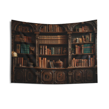 Reading Tapestry, Books Bookshelf Library Wall Art Hanging Landscape Aesthetic Large Small Decor Bedroom College Dorm Room