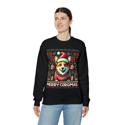 Corgi Dog Ugly Christmas Sweater, Tacky Xmas Jumper Sweatshirt Vintage Retro Men Women Mom Merry Corgmas Funny Holiday Dad