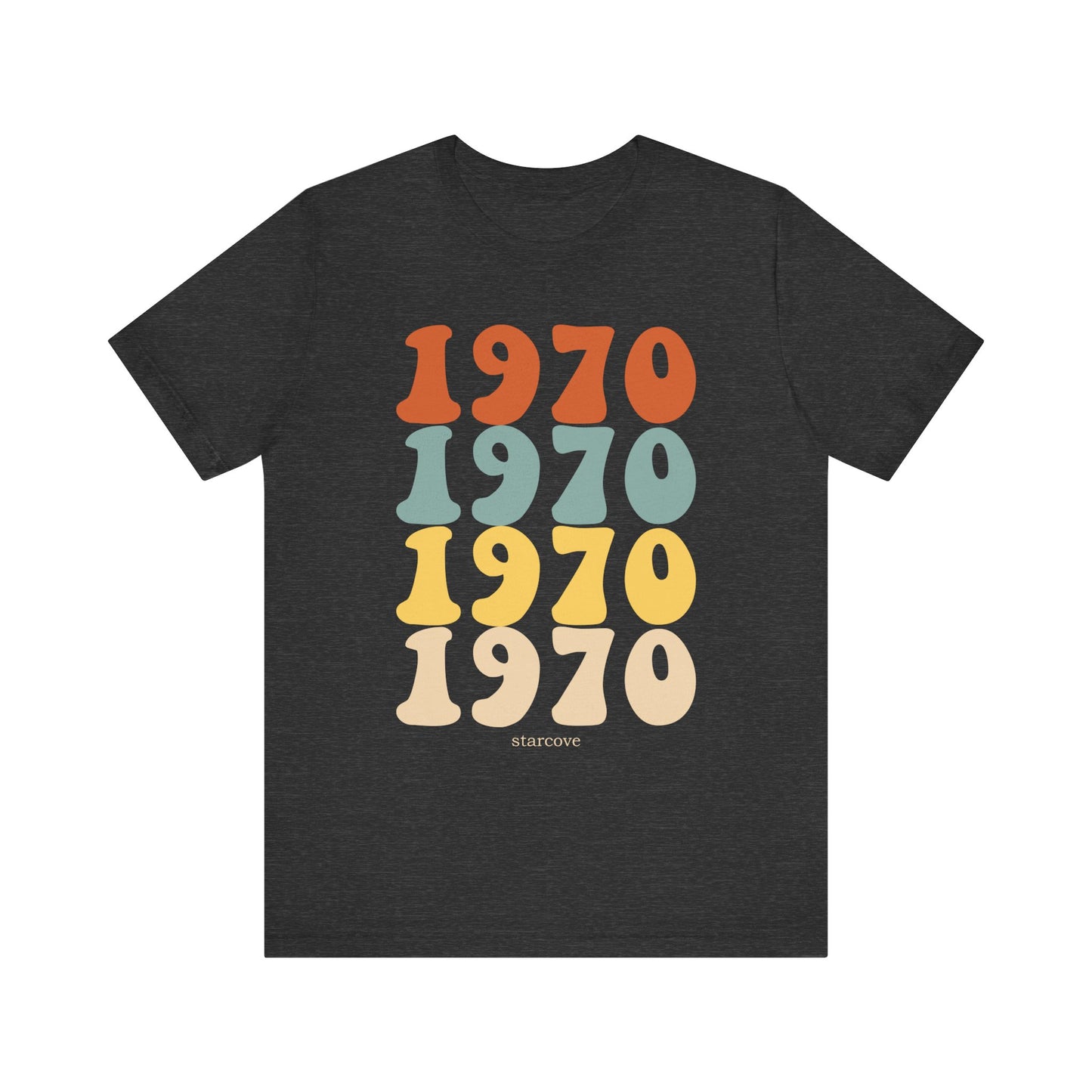 1970 shirt, Birthday Party Women Men Dad Mom Born 70s Retro Vintage 55th Turning Years Gift Idea Present Made Funny Graphic TShirt Tee