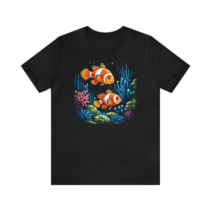 Clownfish Tshirt, Coral Ocean Sea Fish Men Women Adult Aesthetic Graphic Crewneck Short Sleeve Tee Shirt Top Starcove Fashion