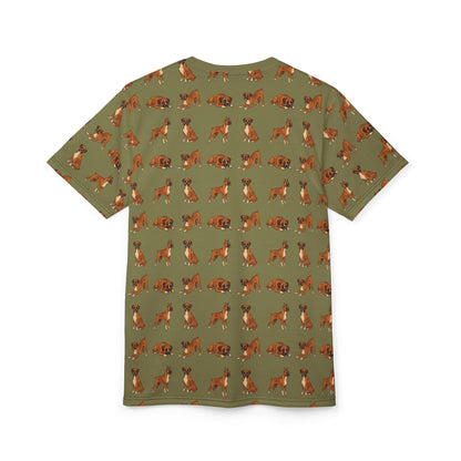 Boxer Dog Tshirt, Animal Green Designer Dad Graphic Aesthetic Lightweight Heavyweight Crewneck Men Women Tee Top Short Sleeve Shirt