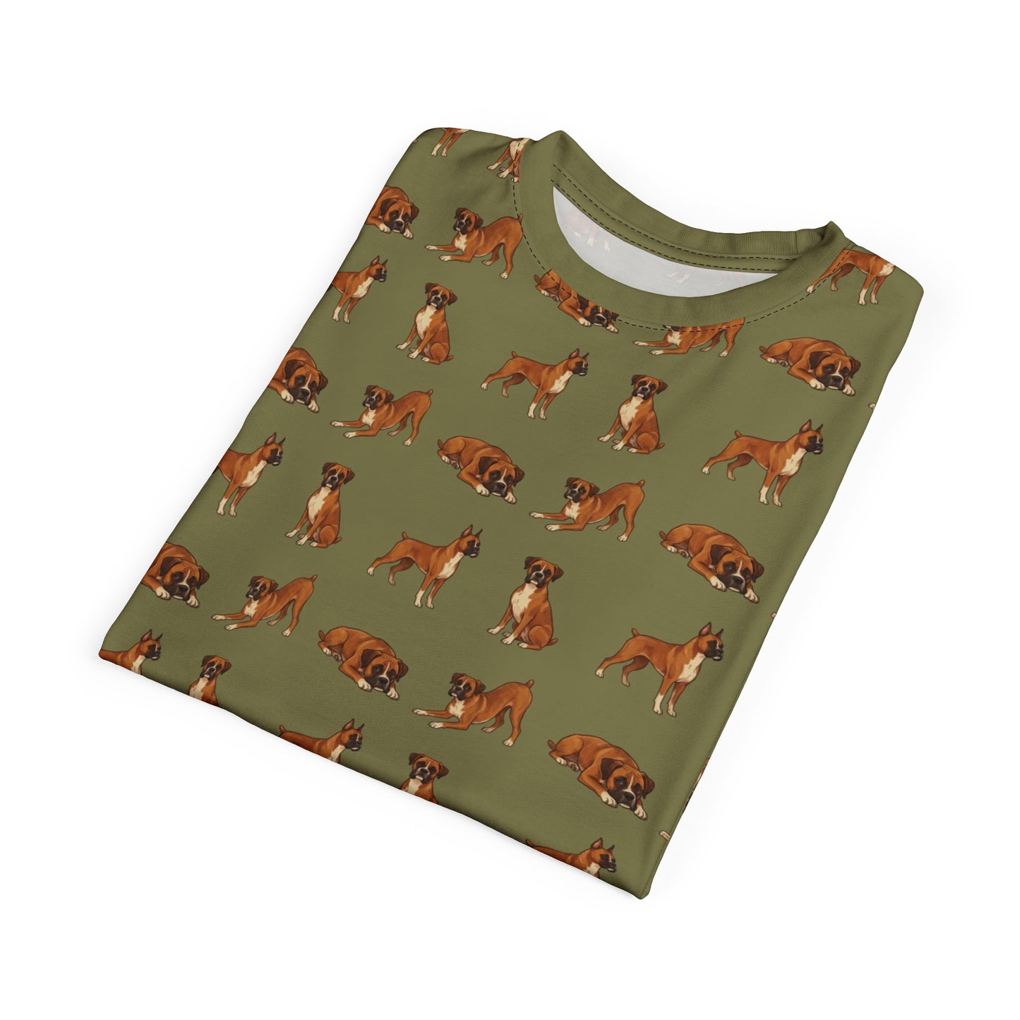 Boxer Dog Tshirt, Animal Green Designer Dad Graphic Aesthetic Lightweight Heavyweight Crewneck Men Women Tee Top Short Sleeve Shirt