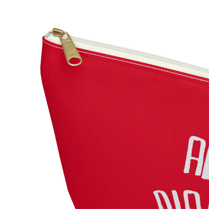 All My Diabetes Stuff, Diabetes Supply Bag, Funny Diabetic Supply Bag, Type 1 one Carry Case, Accessory Red Pouch Zipper w T-bottom - Starcove Fashion