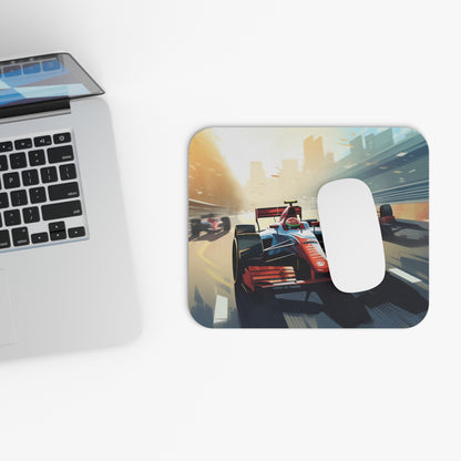 Sports Car Racing Mouse Pad, Computer Gaming Unique Printed Desk Cool Decorative Aesthetic Design Square Mat