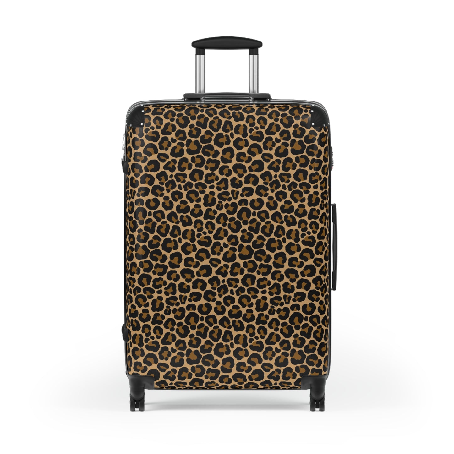 Leopard Suitcase Luggage, Animal Print Cheetah Carry On 4 Wheels Cabin Travel Small Large Set Rolling Spinner Lock Designer Hard Shell Case - Starcove Fashion