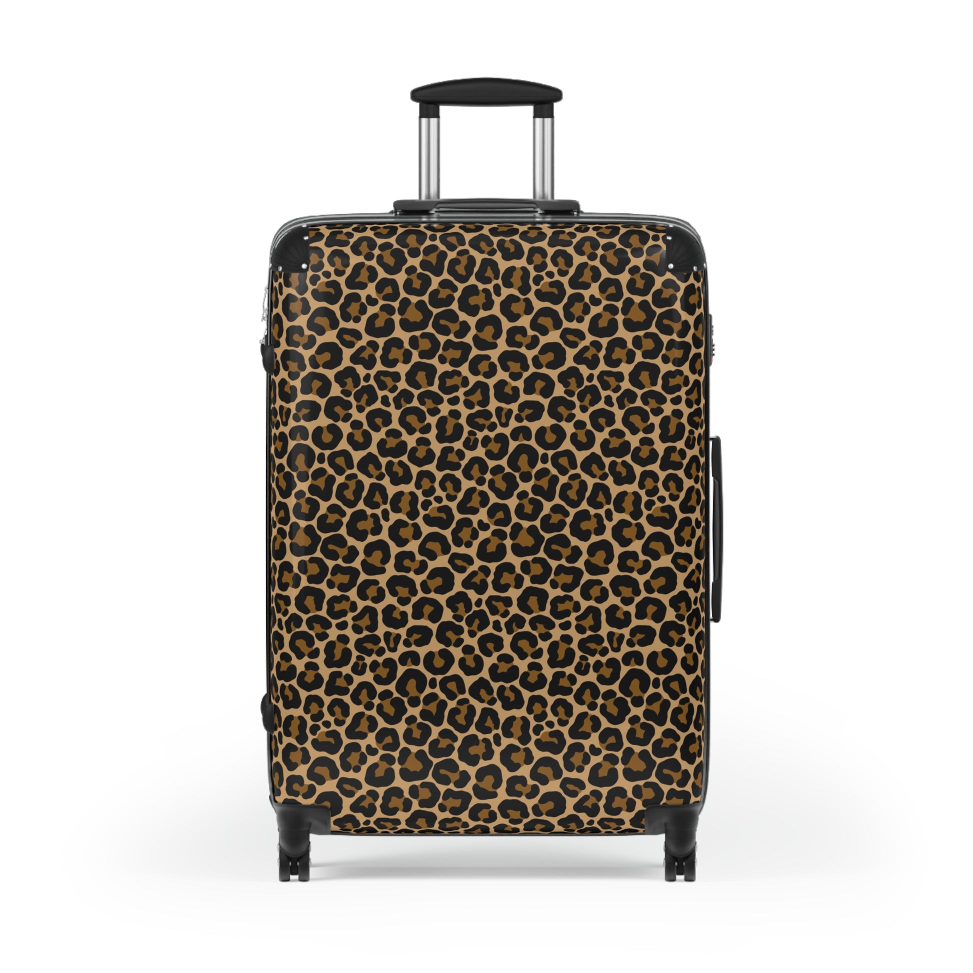 Leopard Suitcase Luggage, Animal Print Cheetah Carry On 4 Wheels Cabin Travel Small Large Set Rolling Spinner Lock Designer Hard Shell Case - Starcove Fashion