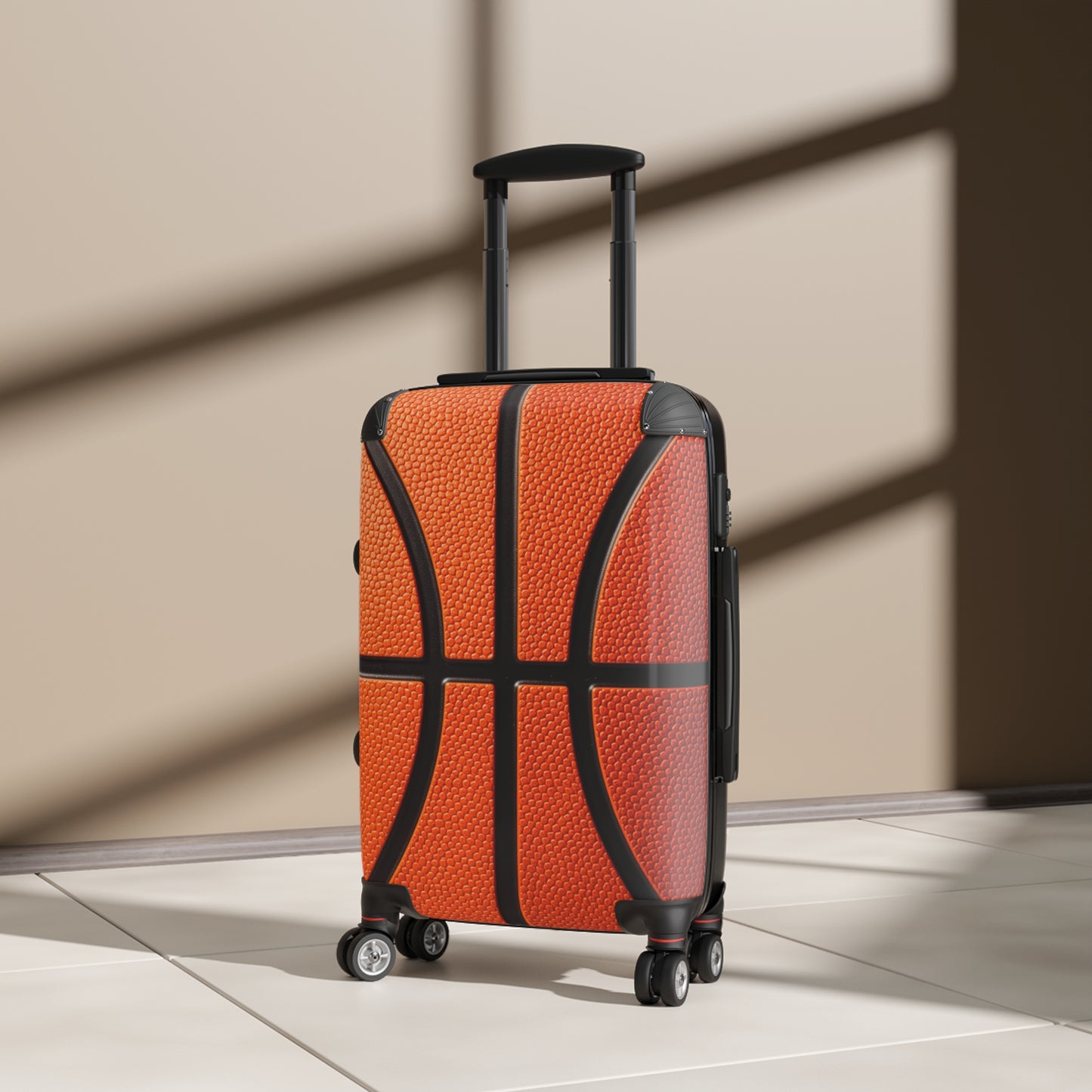 Basketball Suitcase Luggage, Athlete Carry On With 4 Wheels Cabin Travel Small Large Set Rolling Spinner Lock Men Women Hard Shell Case - Starcove Fashion
