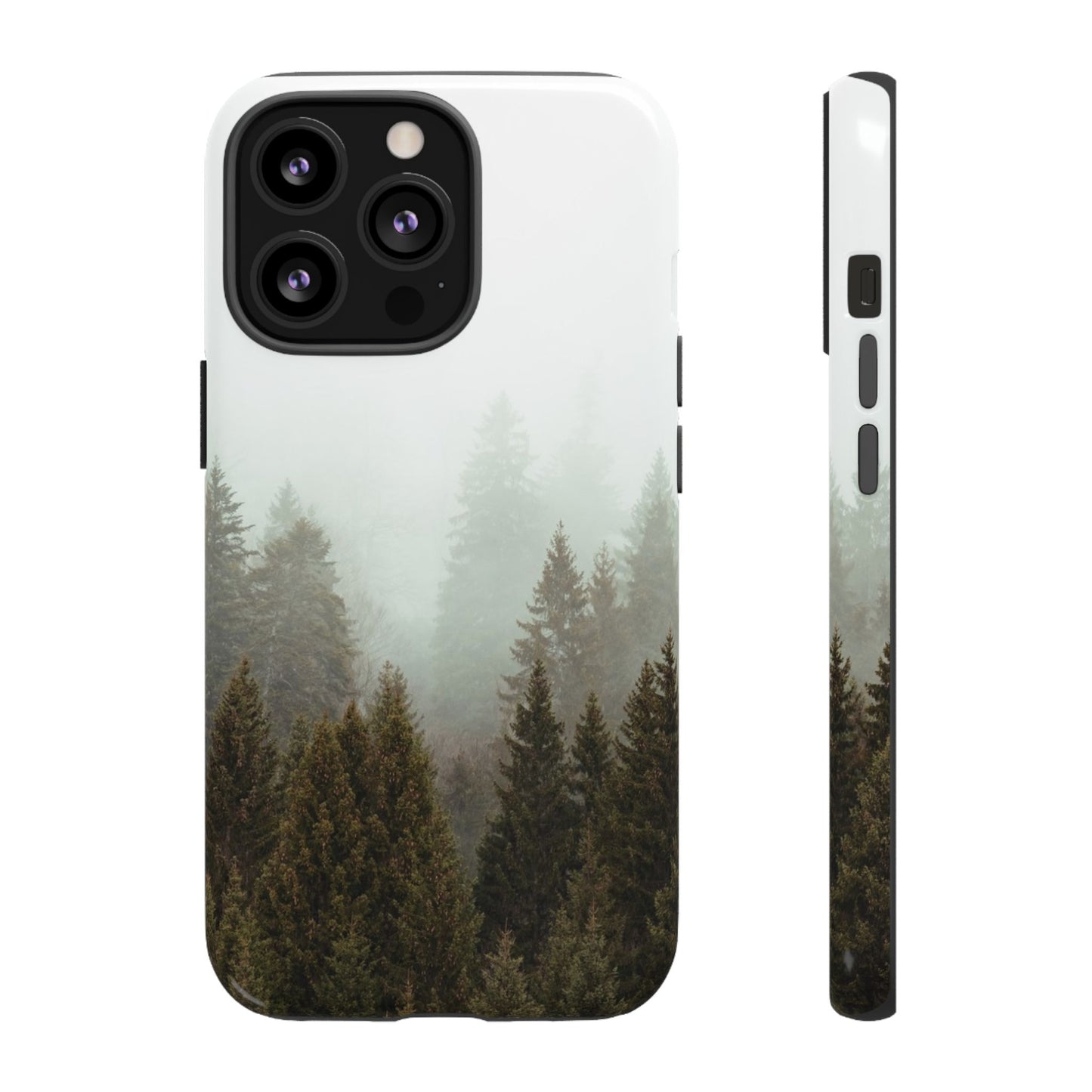 Pine Trees Forest Iphone 17 16 15 14 13 12 Pro Case, Fog  Cute Tough Hard Cases 11 8 Plus X XR XS Max Galaxy S26 S25 S24 S23 Phone Cover - Starcove Fashion