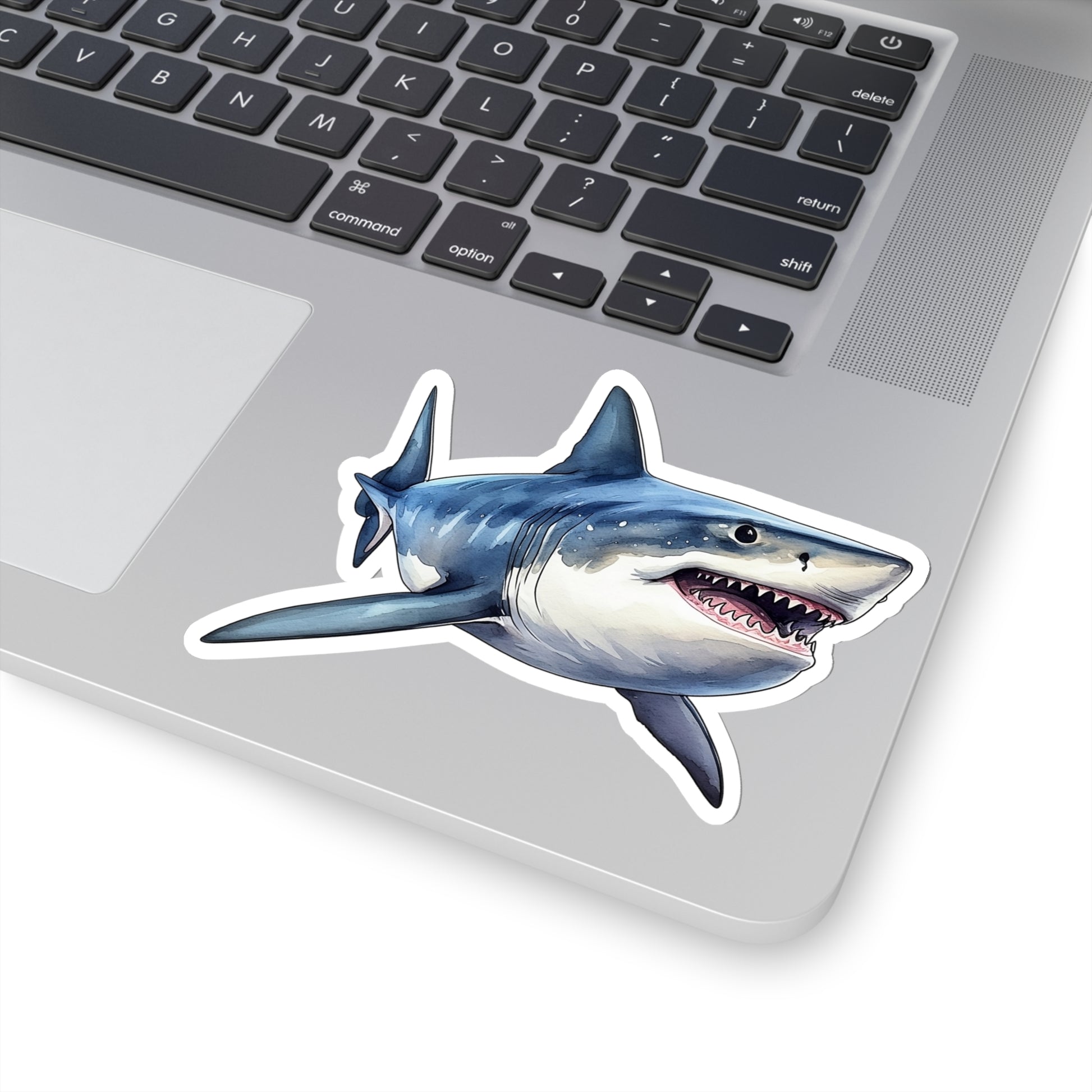 Great White Shark Sticker Decal, Ocean Art Vinyl Laptop Cute Waterbottle Tumbler Car Waterproof Bumper Clear Aesthetic Die Cut Wall Starcove Fashion