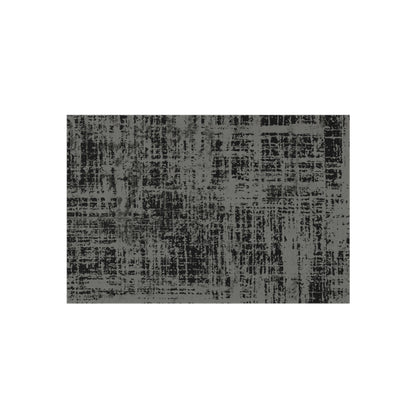 Black and Gray Outdoor Area Rug, Abstract Waterproof Patio Porch Exterior Carpet Home Floor Small Large 2x3 4x6 3x5 5x7 8x10 Camping Mat