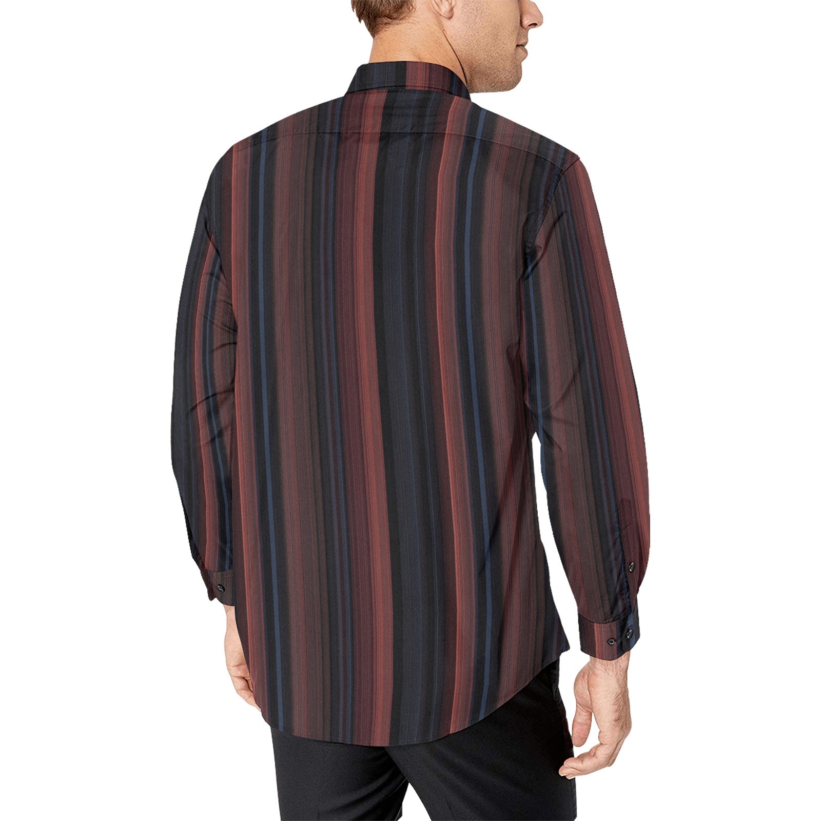 maroon striped dress shirt Striped shirt in burgundy - Saint Laurent