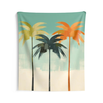 Palm Trees Tapestry, Minimalist Boho Abstract Wall Art Hanging Cool Unique Vertical Aesthetic Large Small Decor Bedroom College Dorm Room Starcove Fashion