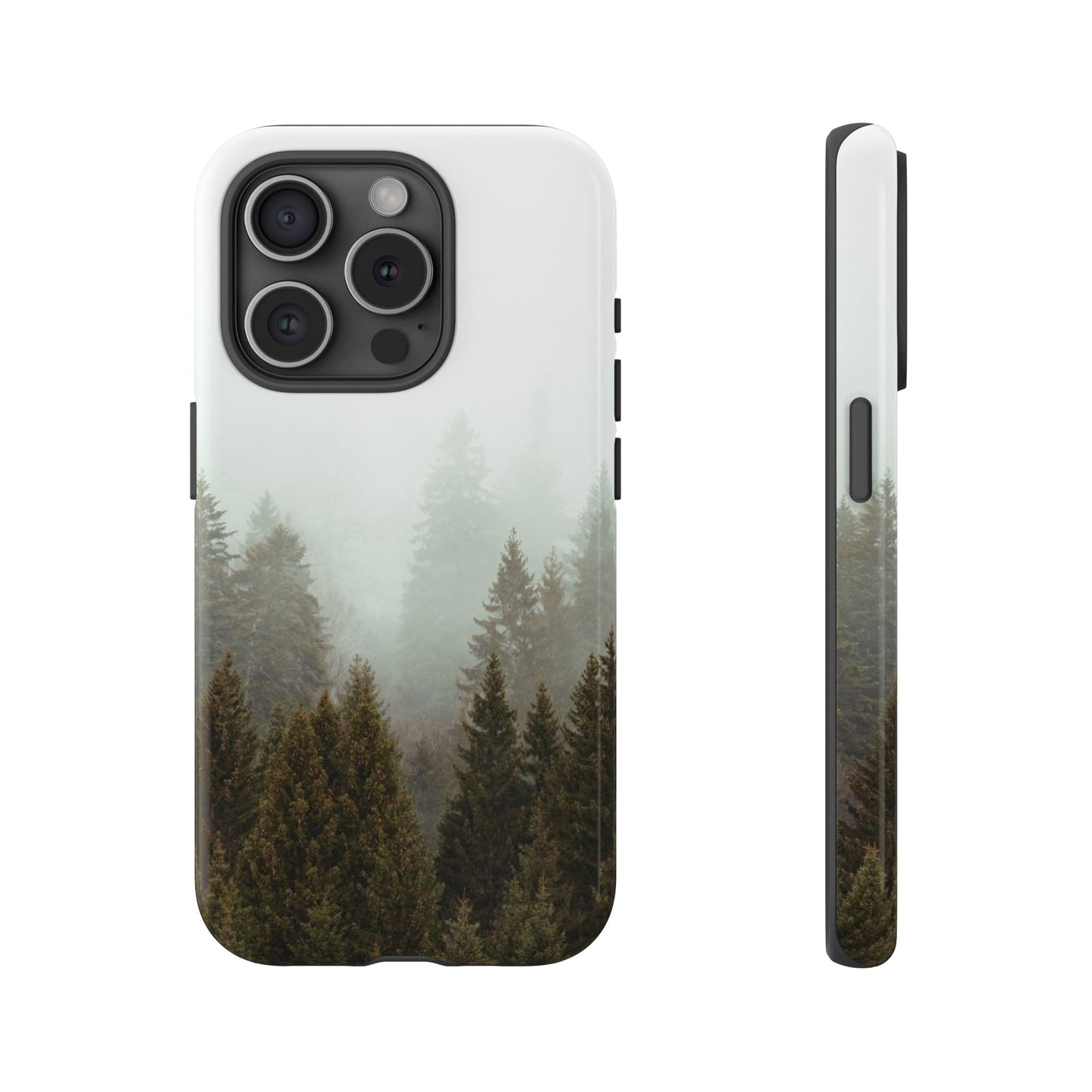 Pine Trees Forest Iphone 17 16 15 14 13 12 Pro Case, Fog  Cute Tough Hard Cases 11 8 Plus X XR XS Max Galaxy S26 S25 S24 S23 Phone Cover - Starcove Fashion