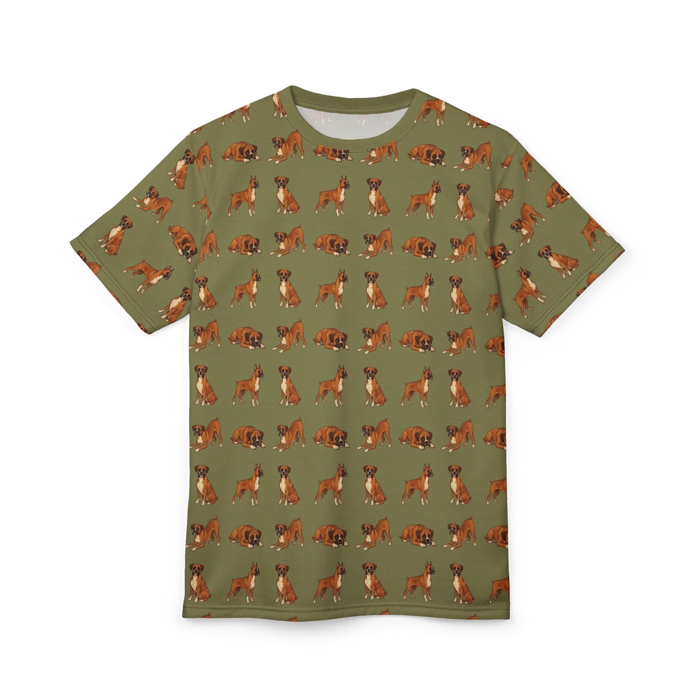 Boxer Dog Tshirt, Animal Green Designer Dad Graphic Aesthetic Lightweight Heavyweight Crewneck Men Women Tee Top Short Sleeve Shirt