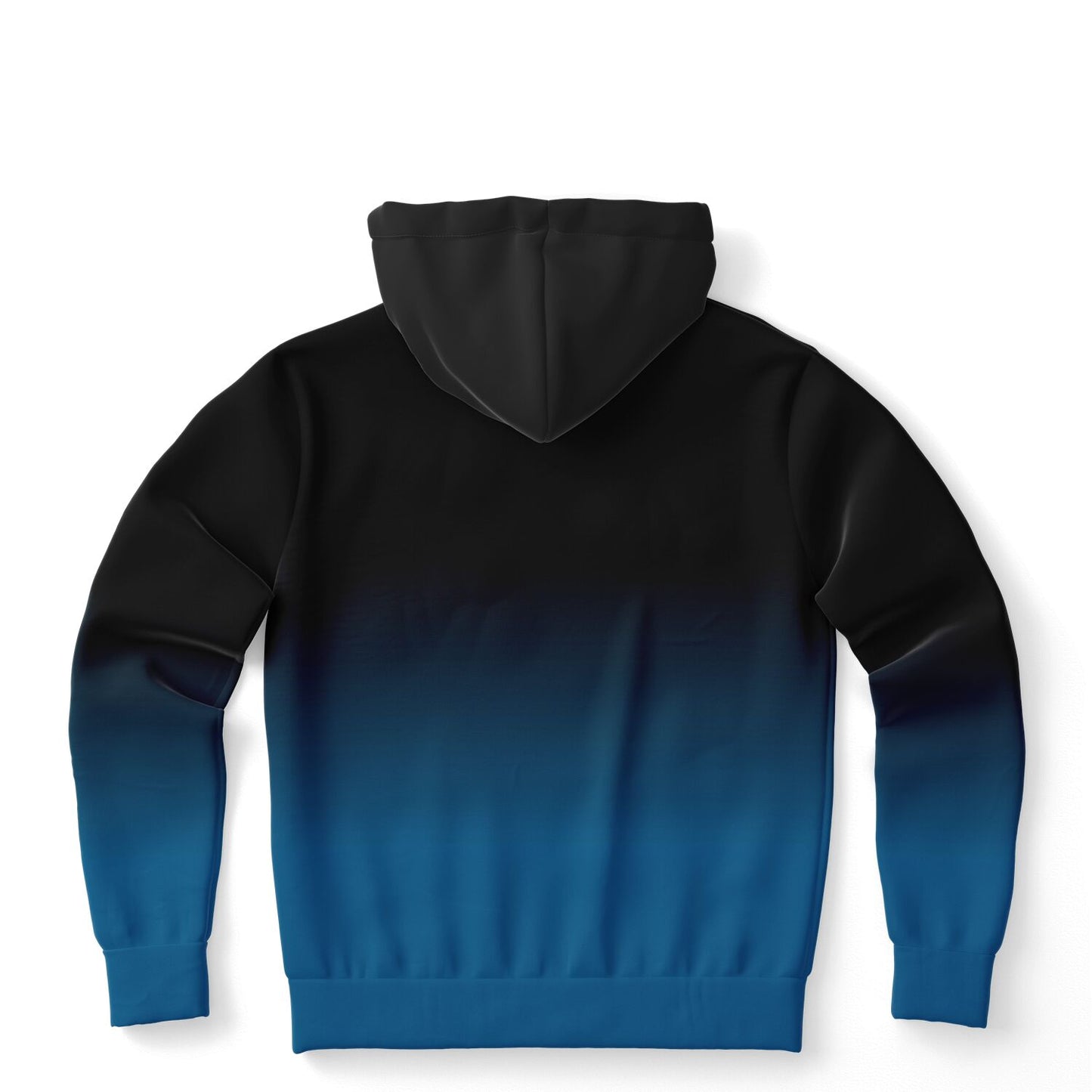 Black Blue Ombre Hoodie, Tie Dye Gradient Pullover Men Women Adult Aesthetic Cotton Hooded Sweatshirt with Pockets Designer Plus Size
