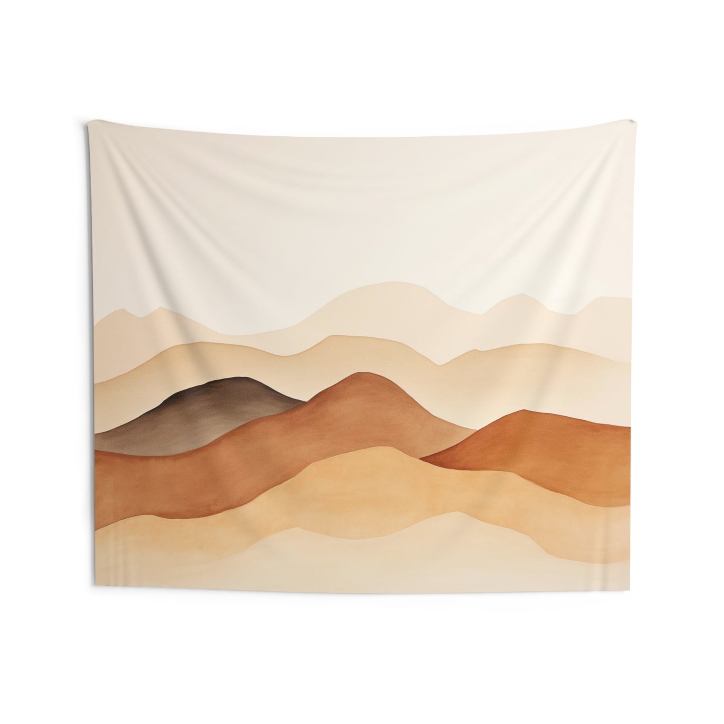 Earth Tone Tapestry, Brown Mountains minimalistic Wall Art Hanging Cool Unique Landscape Aesthetic Large Small Decor Bedroom Dorm Room Starcove Fashion