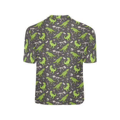 Dinosaur Kids Tshirt, T-Rex Green Dino Skeleton Skull Boys Girls Children Youth Teens Teenager Graphic Crewneck Tee Short Sleeve Shirt Top