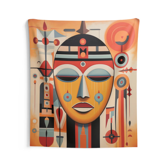 Navajo Tapestry, Totem Native American Indian Wall Art Hanging Cool Unique Vertical Aesthetic Large Small Decor Bedroom College Dorm Room Starcove Fashion