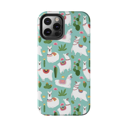 Alpaca Cactus Tough Phone Case, LLama iPhone 14 13 Pro Max 12 11 X XR XS SE 7 8 Plus Cell Cover Cute Cool Aesthetic Starcove Fashion