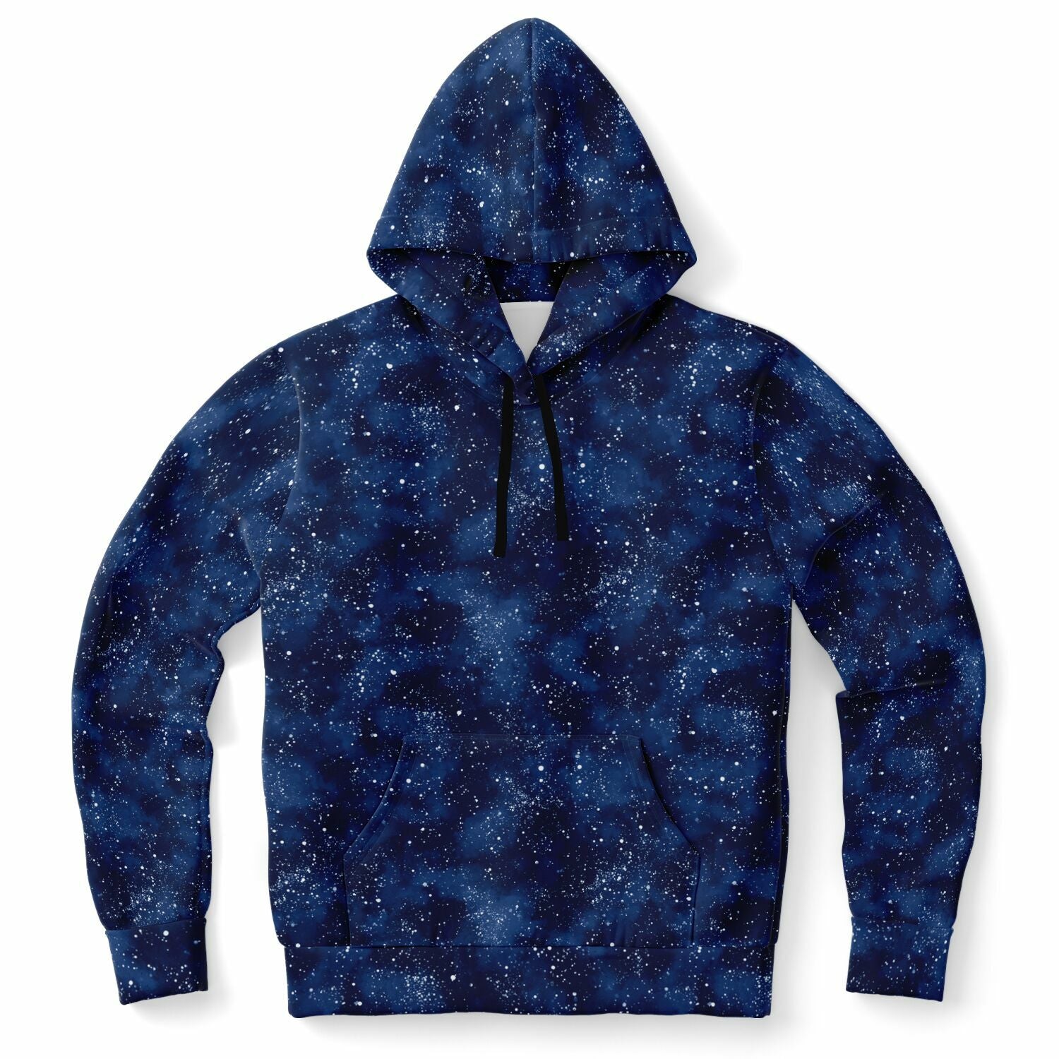 Blue Galaxy Hoodie, Navy Space Stars Pullover Men Women Adult Aesthetic Graphic Cotton Hooded Sweatshirt with Pockets Designer Plus Size - Starcove Fashion