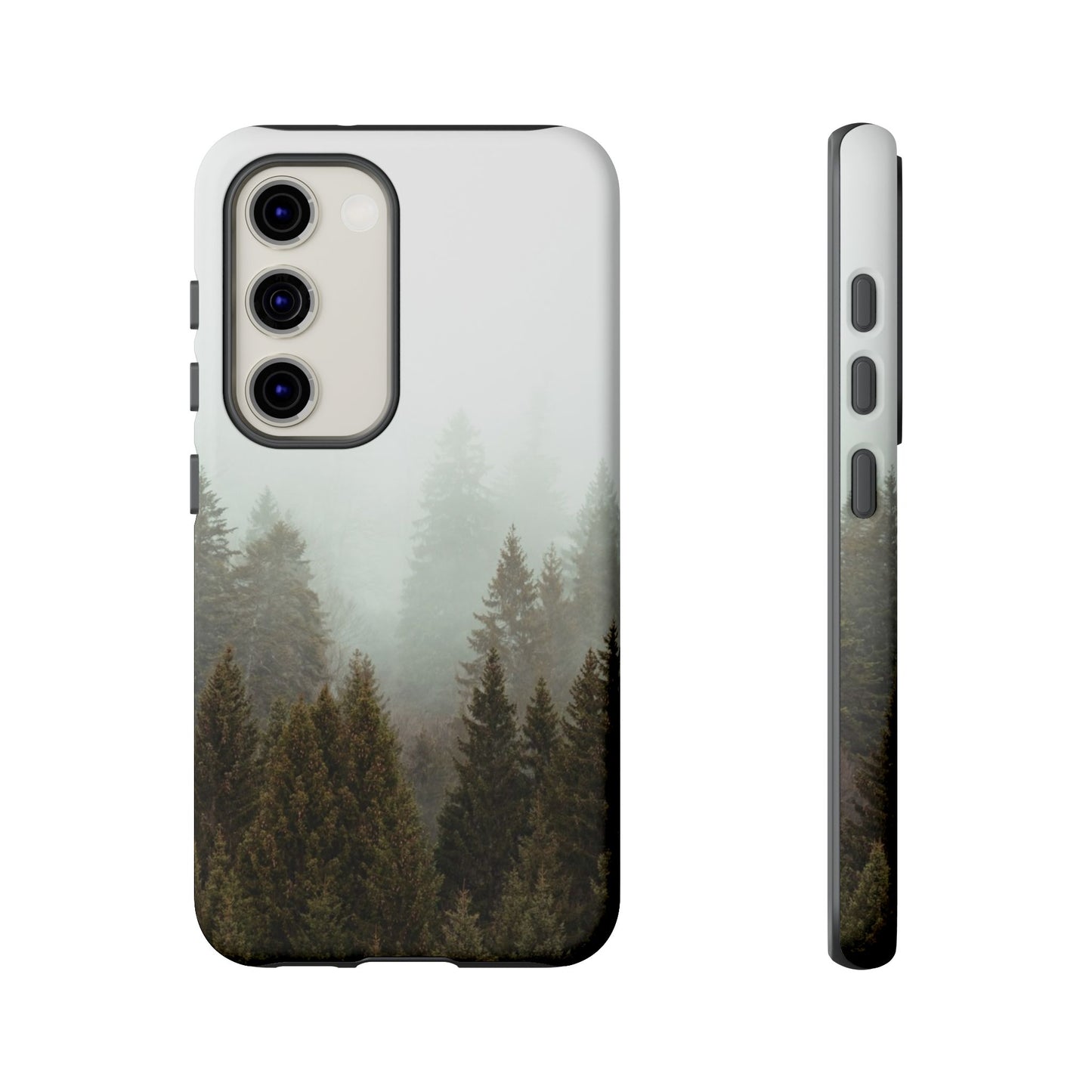 Pine Trees Forest Iphone 17 16 15 14 13 12 Pro Case, Fog  Cute Tough Hard Cases 11 8 Plus X XR XS Max Galaxy S26 S25 S24 S23 Phone Cover - Starcove Fashion
