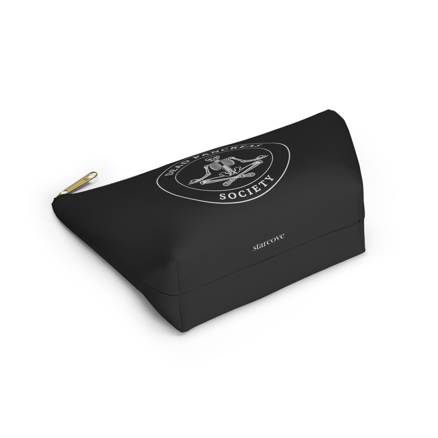 Dead Pancreas Bag, Society Skeleton Diabetes Supply Case Fun Diabetic Carrying Gift Type 1 2 Accessory Zipper Travel Pouch Organizer