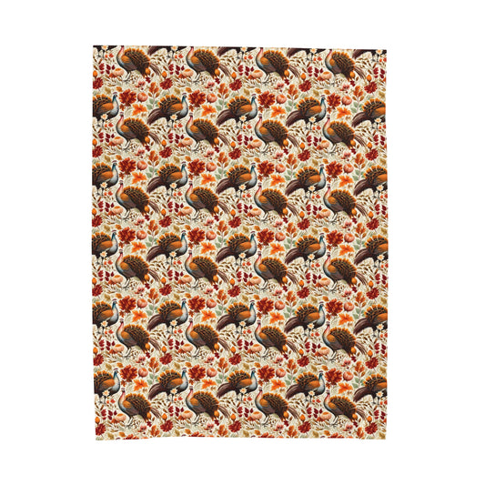 Thanksgiving Fleece Throw Blanket, Fall Autumn Turkey Velveteen Soft Plush Fluffy Cozy Warm Adult Kids Small Large Sofa Bed Decor Starcove Fashion