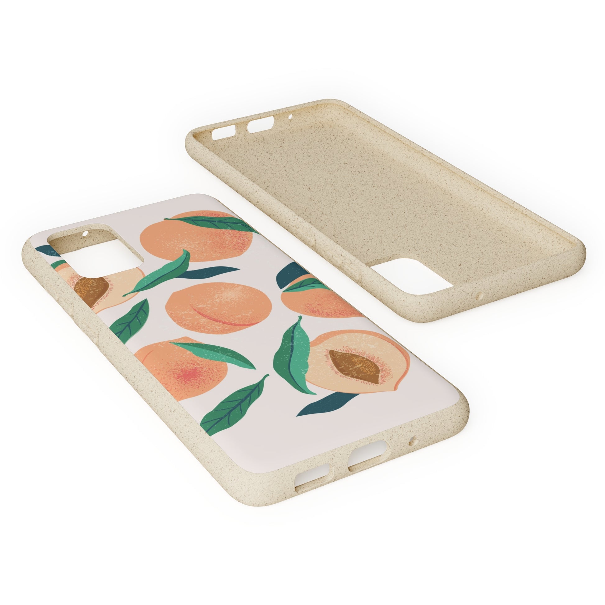 Peaches iPhone 13 12 11 Pro Case, Fruit Compostable Vegan Biodegradable Plant Samsung Galaxy S20 S22 Ultra Eco Friendly Cell Phone Starcove Fashion