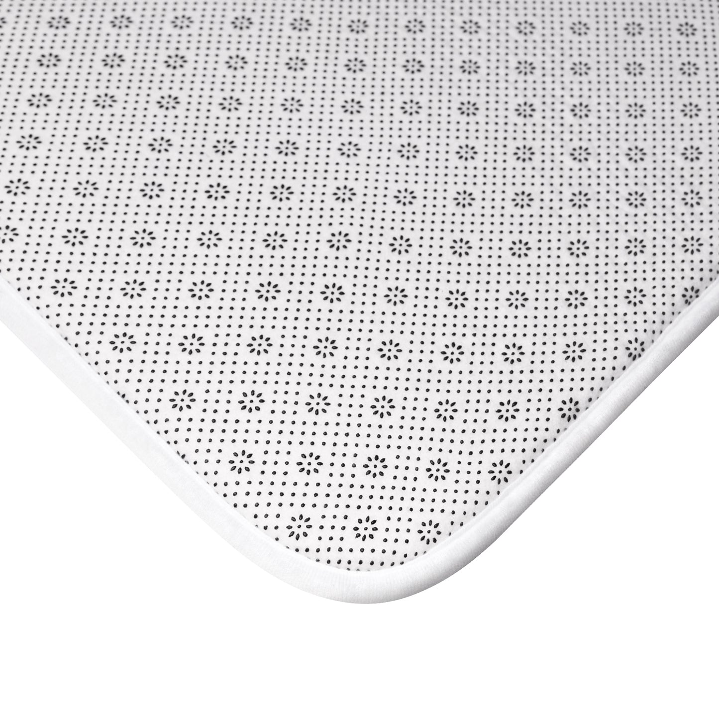 Moon Phases Bath Mat, Boho Bohemian Half Full Memory Foam Cute Shower Bathroom Decor Non Slip Floor Large Small Washable Quick Dry Rug
