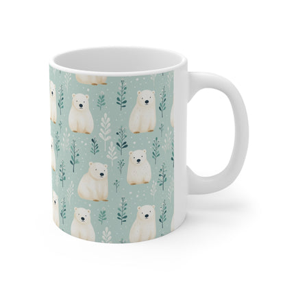 Polar Bear Coffee Mug, Snowy Cute Animal Art Ceramic Cup Tea Hot Chocolate Lover Unique Microwave Safe Novelty Cool Gift Starcove Fashion