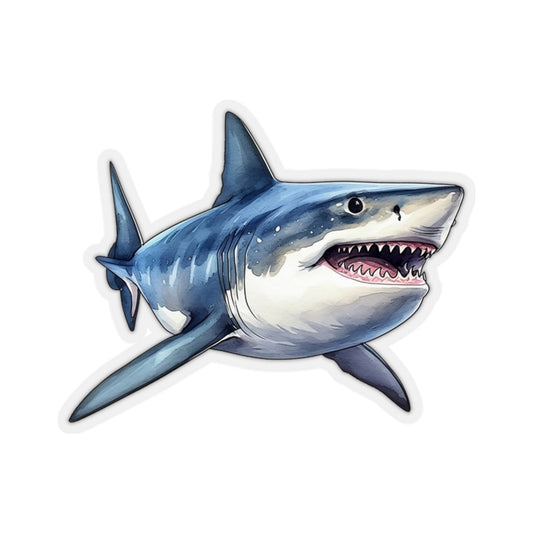 Great White Shark Sticker Decal, Ocean Art Vinyl Laptop Cute Waterbottle Tumbler Car Waterproof Bumper Clear Aesthetic Die Cut Wall Starcove Fashion
