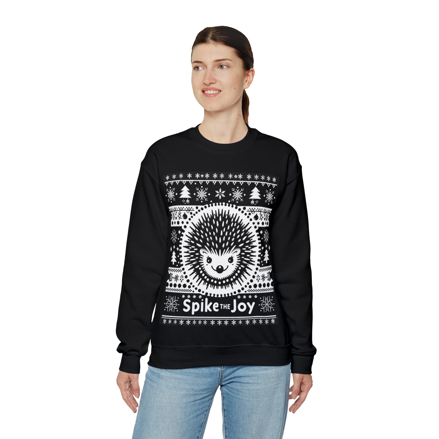 Hedgehog Ugly Christmas Sweater, Tacky Xmas Jumper Sweatshirt Vintage Retro Men Women Mom Merry Funny Holiday Dad