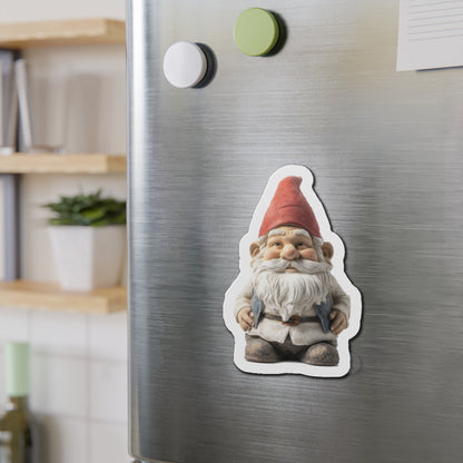 Garden Gnome Magnet, Fridge Refrigerator Car Truck Locker Door Cute Inspirational Small Large Kitchen Die Cut Magnetic