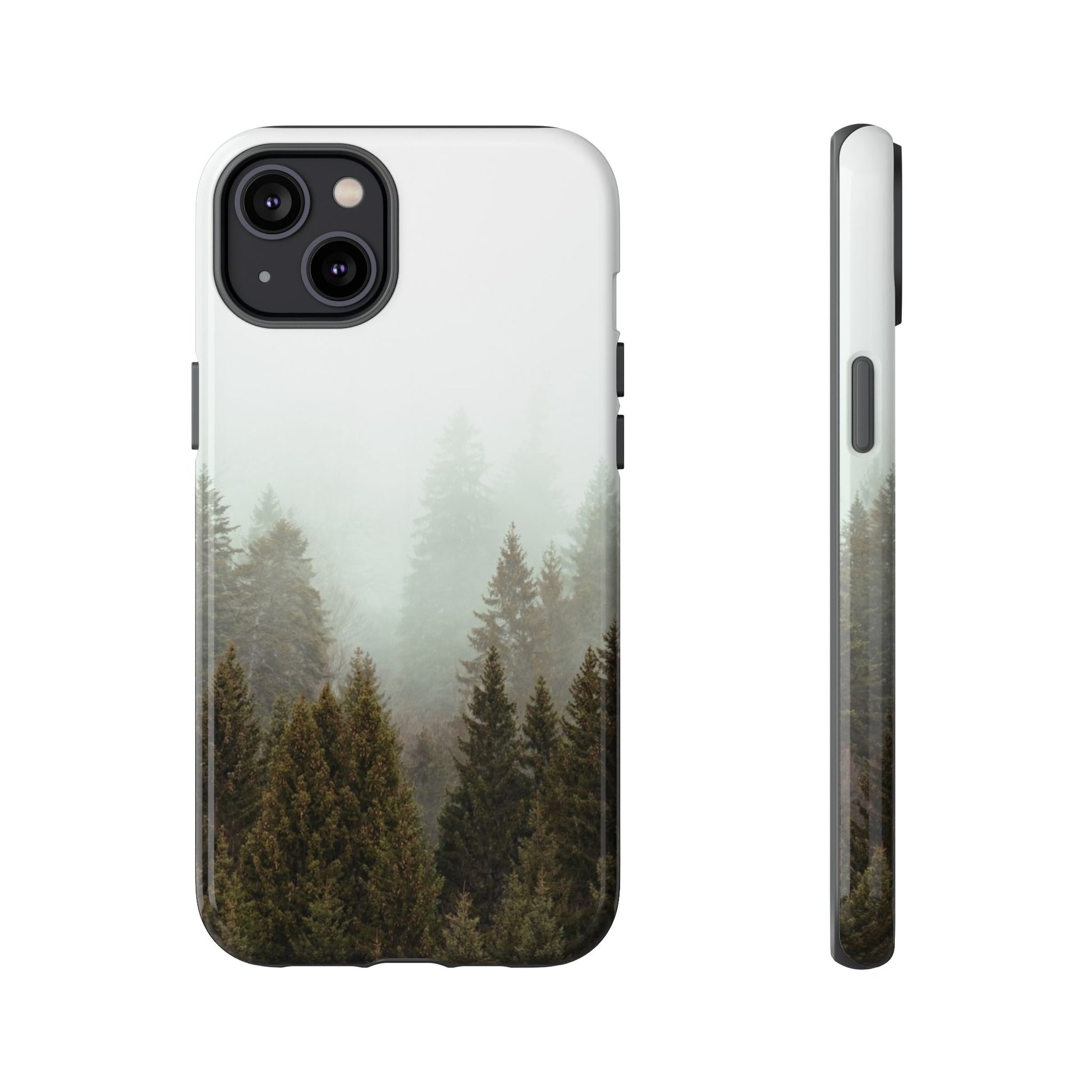 Pine Trees Forest Iphone 17 16 15 14 13 12 Pro Case, Fog  Cute Tough Hard Cases 11 8 Plus X XR XS Max Galaxy S26 S25 S24 S23 Phone Cover - Starcove Fashion