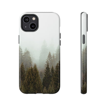 Pine Trees Forest Iphone 17 16 15 14 13 12 Pro Case, Fog  Cute Tough Hard Cases 11 8 Plus X XR XS Max Galaxy S26 S25 S24 S23 Phone Cover - Starcove Fashion