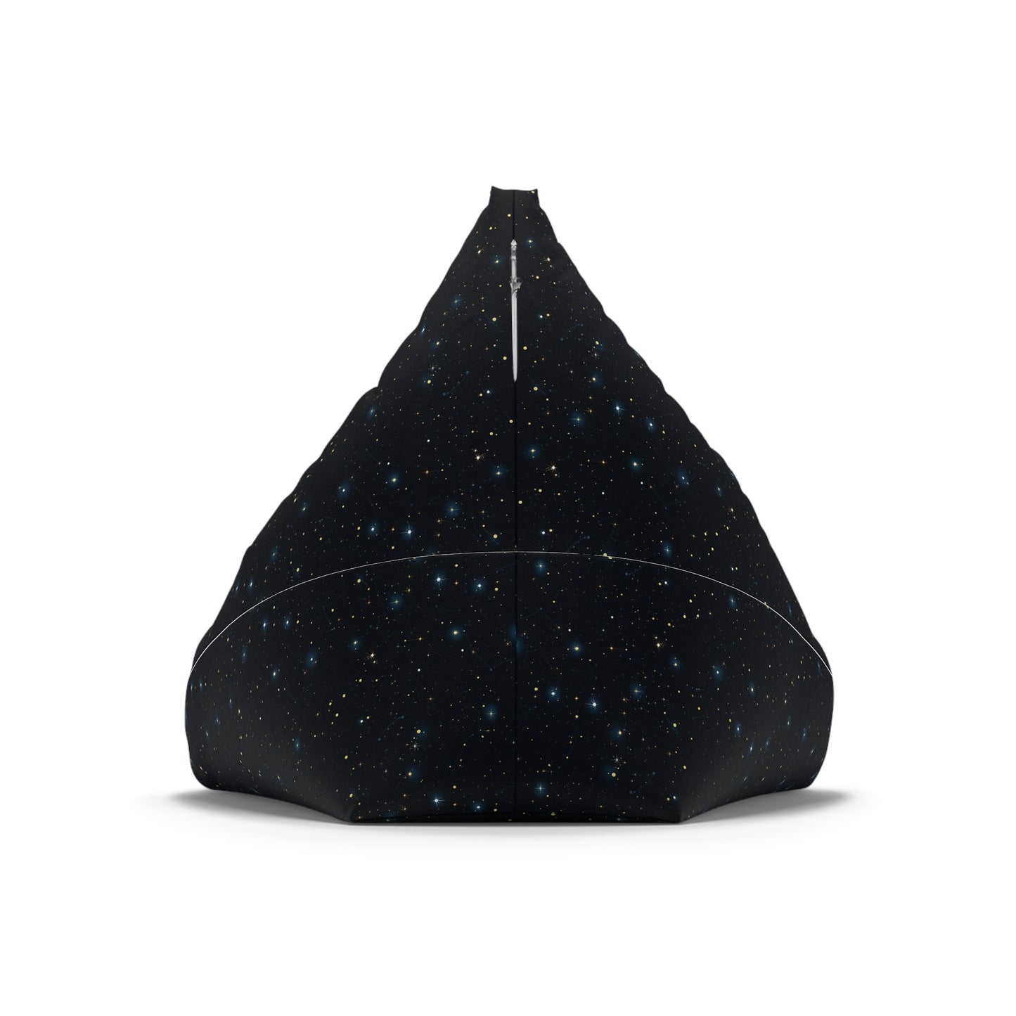 Constellation Bean Bag Chair Cover, Stars Space Galaxy Washable Triangle Small Large Adult Children Kids Sofa Dorm Decor Unfilled Sack