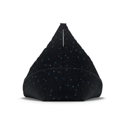 Constellation Bean Bag Chair Cover, Stars Space Galaxy Washable Triangle Small Large Adult Children Kids Sofa Dorm Decor Unfilled Sack