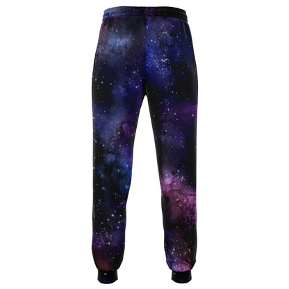 Galaxy Joggers Sweatpants with Pockets, Space Universe Stars Women Men Female Ladies Fleece Cotton Sweats Pants Loungewear Bottoms