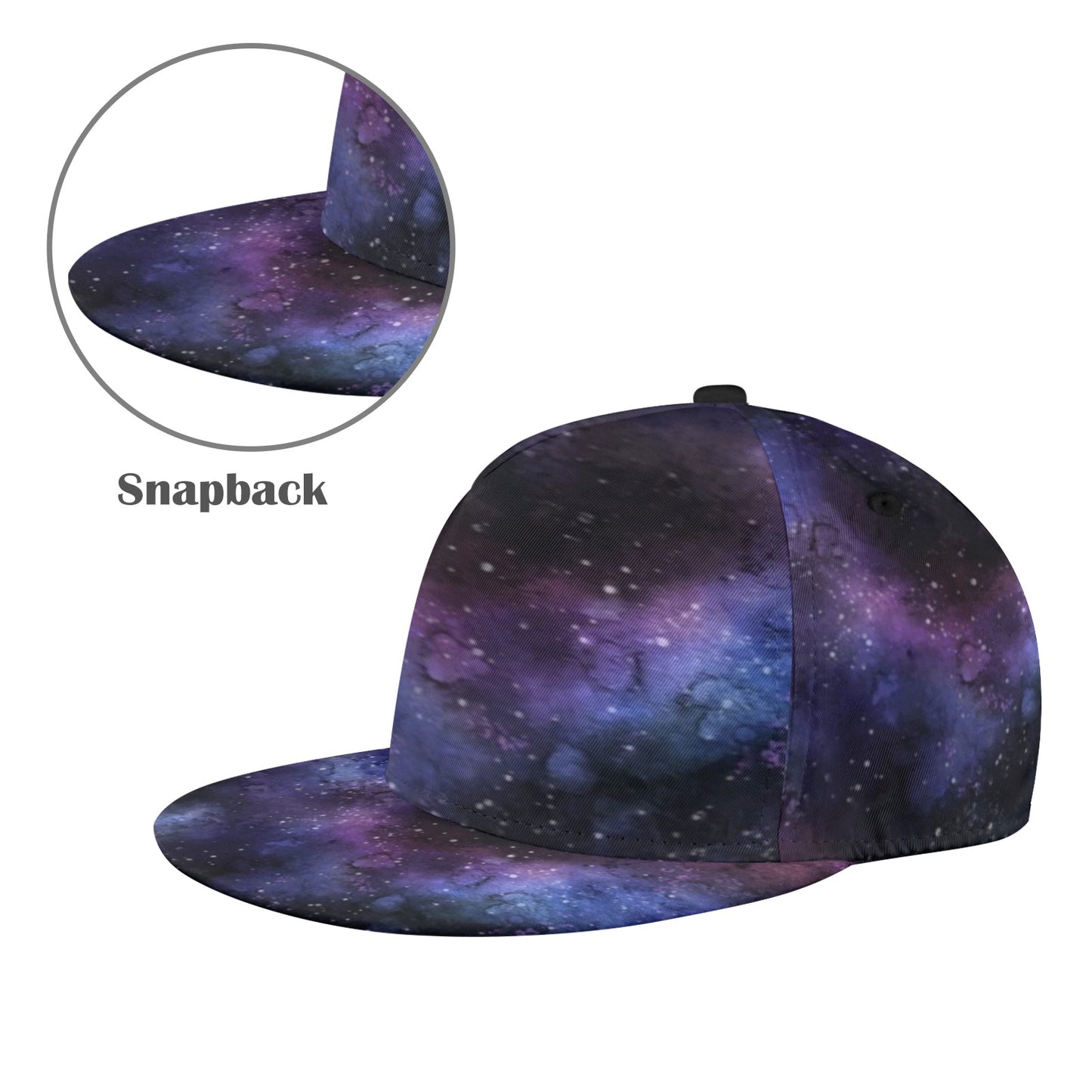 Galaxy Snapback Hat Cap, Space Purple Universe Stars Vintage Ball Dad Mom Trucker Men Women Male Ladies Stylish Aesthetic Designer Fashion