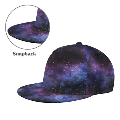 Galaxy Snapback Hat Cap, Space Purple Universe Stars Vintage Ball Dad Mom Trucker Men Women Male Ladies Stylish Aesthetic Designer Fashion