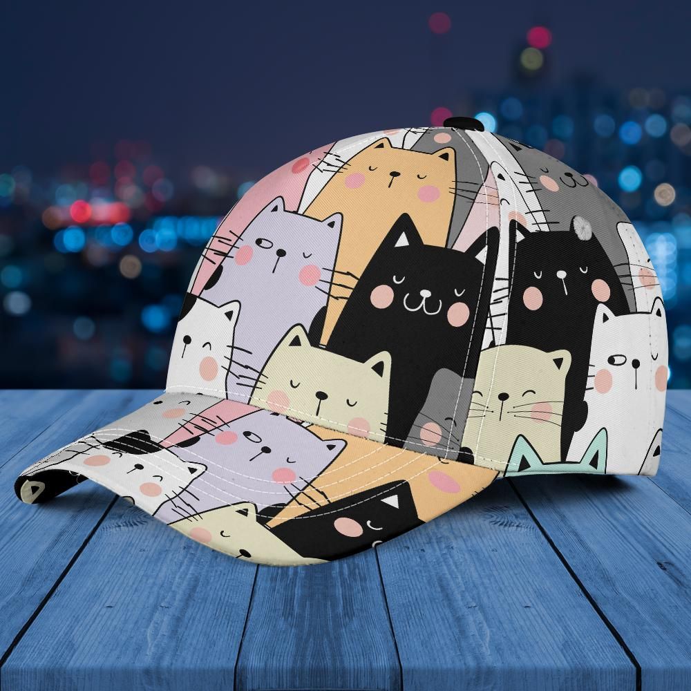 Cat Baseball Hat Cap, Kitten Kitty Lover Ball Dad Mom Trucker Men Women Aesthetic Designer Fashion Hat