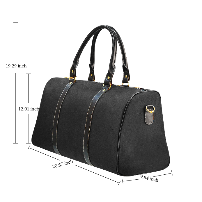 Checkered Travel Duffle Bag, Black White Check Waterproof Top Zipper S –  Starcove Fashion