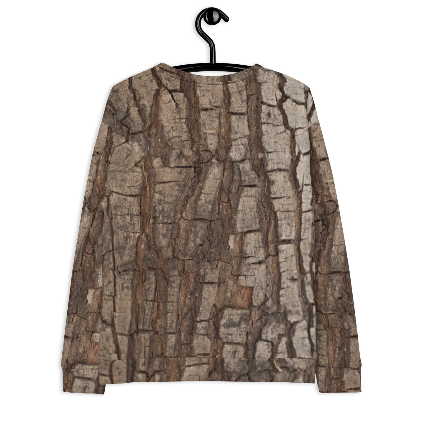 Tree Bark Print Sweatshirt, Nature Hunting Wood Camo Camouflage Nature Forest Costumes Cosplay Sweater Long Sleeve Women Men Starcove Fashion