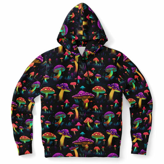 Psychedelic Mushrooms Hoodie, Space Pullover Men Women Adult Aesthetic Graphic Cotton Hooded Sweatshirt with Pockets Starcove Fashion
