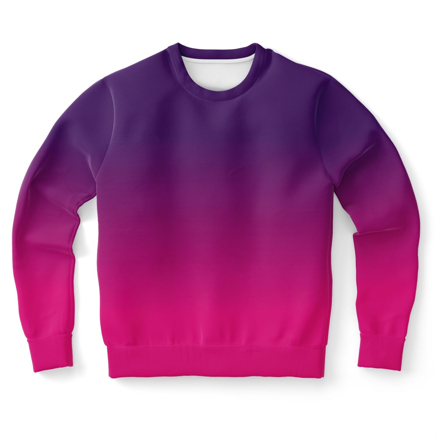 Pink Purple Ombre Sweatshirt, Gradient Tie Dye Crewneck Fleece Cotton Sweater Jumper Pullover Men Women Adult Aesthetic Designer Top