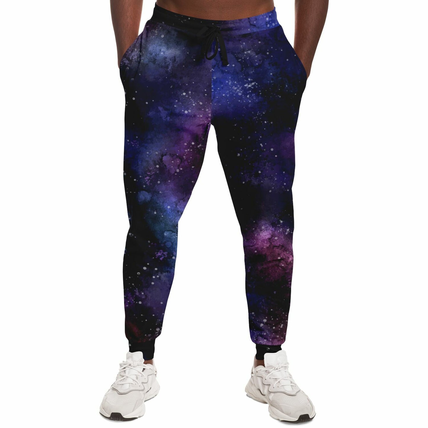 Galaxy Joggers Sweatpants with Pockets, Space Universe Stars Women Men Female Ladies Fleece Cotton Sweats Pants Loungewear Bottoms