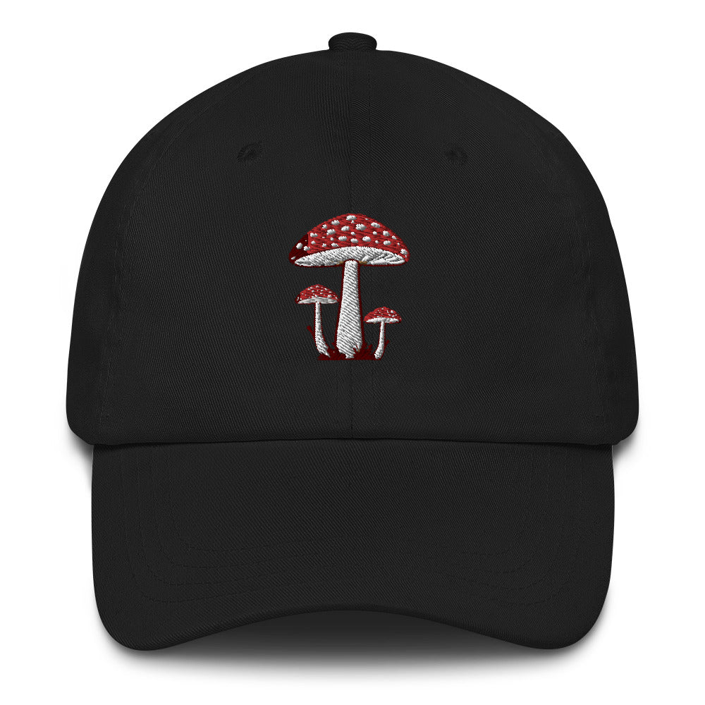 Red Mushroom Baseball Dad Hat Cap, Nature Mom Trucker Men Women Embroidery Embroidered Hat Designer Gift Starcove Fashion